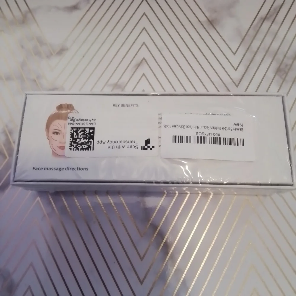 NIB Dangshan T-Type Beauty Facial Massage Bar Golden